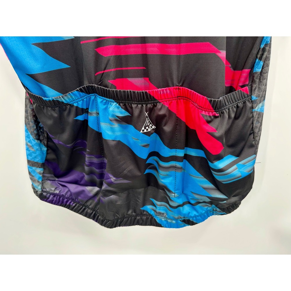 NWT Bicycle 808 Womens Plus 2XL Cycling Jersey Full Zip S/Sleeve Abstract Print - Picture 6 of 12